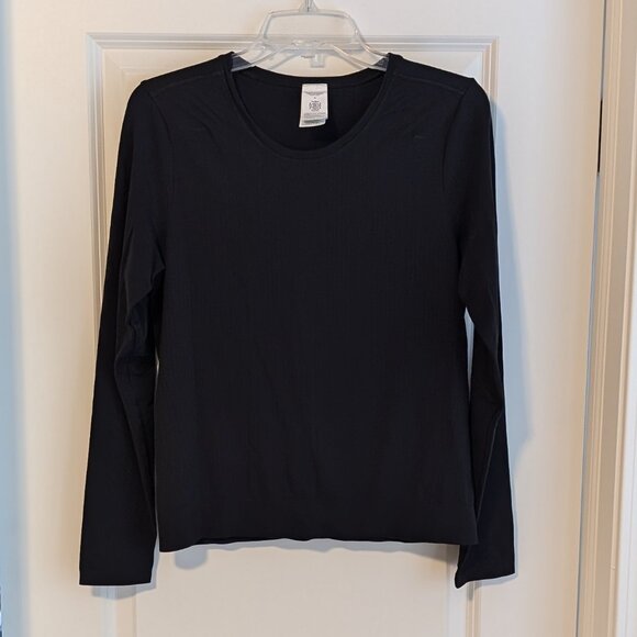 Athleta In Motion Seamless Long Sleeve, Black, Medium - Picture 3 of 6